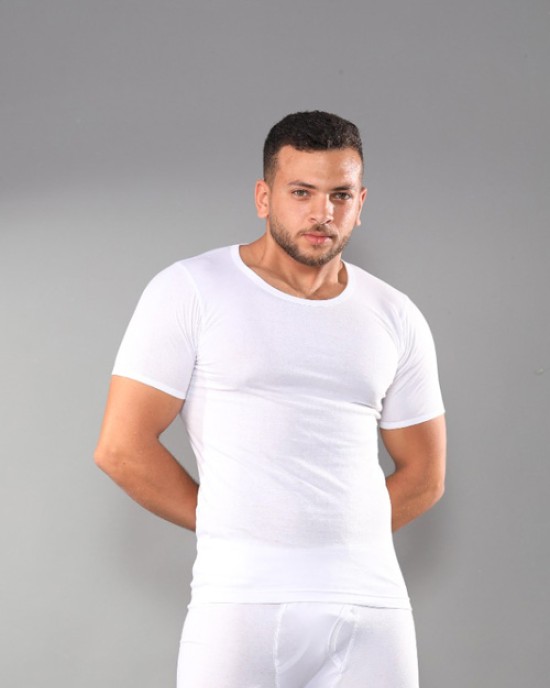 فانله نص كم ابيض